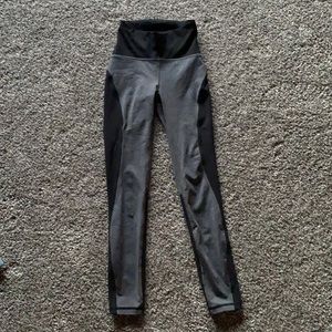 Black and gray Lululemon workout leggings size 2